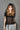 Short Sleeve Sheer Hoodie / Black