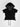 Short Sleeve Sheer Hoodie / Black